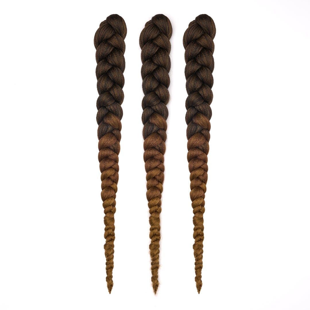 28-inch hypoallergenic braiding hair bundle, pre-stretched and layered, ideal for sensitive scalps and easy styling, by Dosso Beauty.