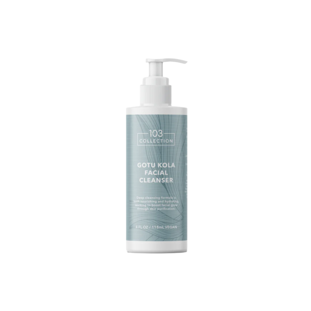 Vegan Gotu Kola Facial Cleanser - pH-balanced, antioxidant-rich formula for refreshing and rejuvenating skin, 118ml bottle.