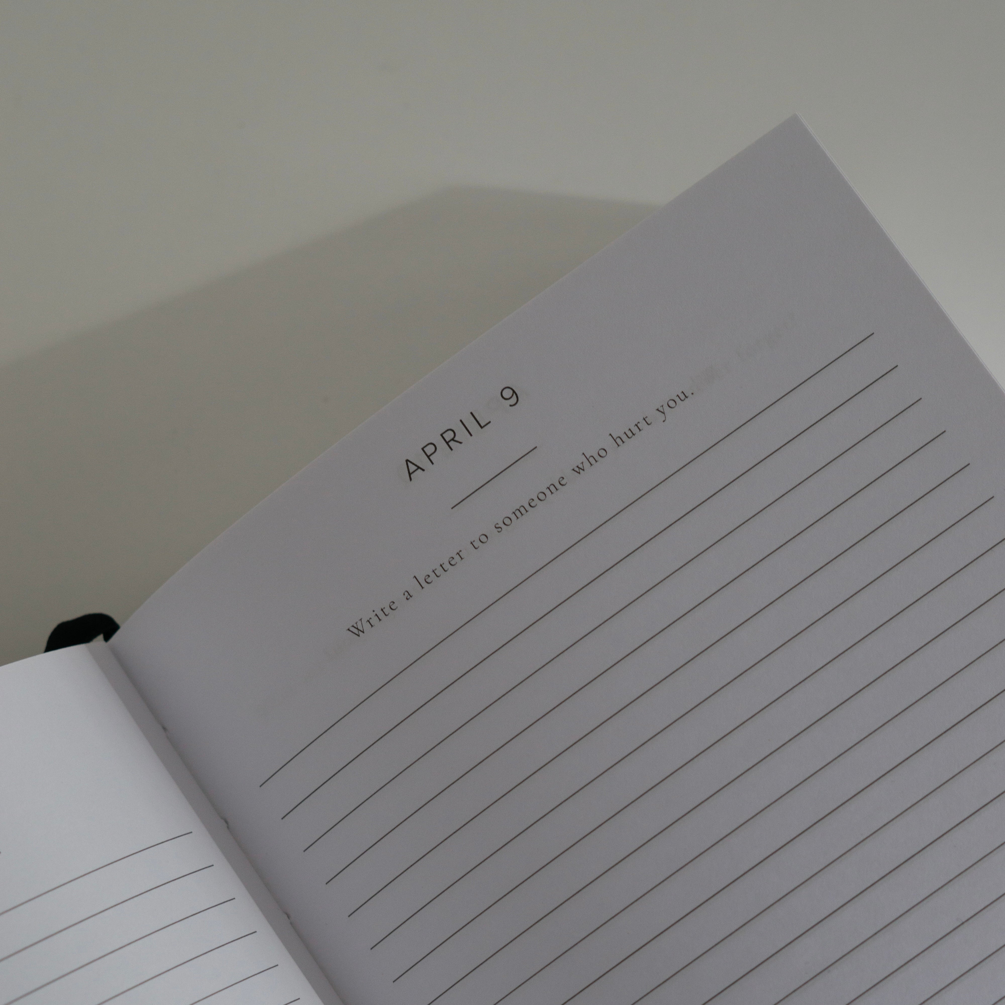 Open page of Better Every Day Journal prompting reflection for April 9. Daily guided journal for self-love and personal growth.